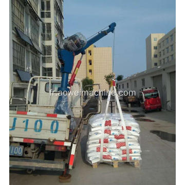 Mini grue télescopique de camion de levage de boom de ramassage hydraulique de 300kgs avec le panier pour l&#39;ascenseur de remorque de voiture